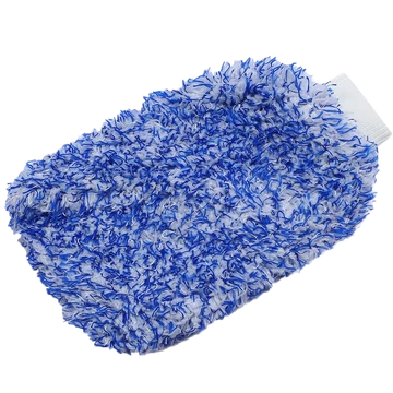 Puha Mikroszálas Mosókesztyű (Kék-Fehér)