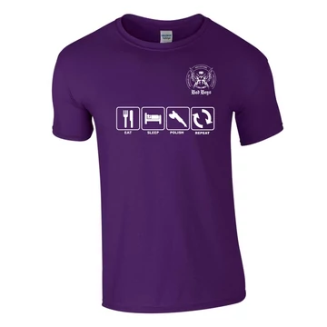 RRC Póló L-es Eat, Sleep, Polish /Lila/ RRC Póló L-es Eat, Sleep, Polish /Lila/