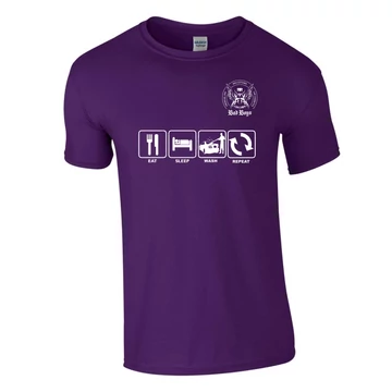 RRC Póló L-es Eat, Sleep, Wash /Lila/ RRC Póló L-es Eat, Sleep, Wash /Lila/